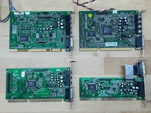 Lot of 4 ISA Audio MIDI Cards / ESS AudioDrive/ Creative Vibra/ Philips OPTi - Foto 1 di 11