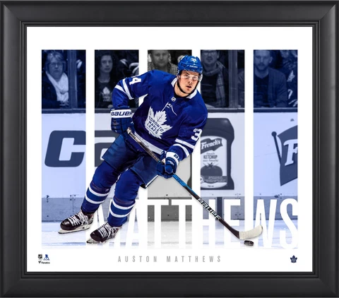 Auston Matthews Toronto Maple Leafs Framed 15x17 Player Panel Collage Cover