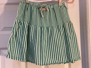 Bowden Girl’s Green & White Stripe Skort Size 13-14years - Picture 1 of 7