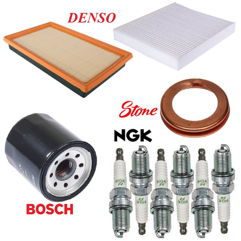 Tune Up Kit Cabin Air Oil Filters Spark Plug for Infiniti FX35 V6 3.5L 2003-2008 - Image 1 of 1