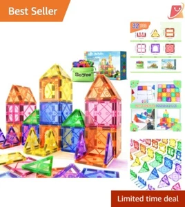 Magnetic Building Blocks ABS 32-Piece STEM Toys for Kids Ages 3-12 Fun Learning - Picture 1 of 10