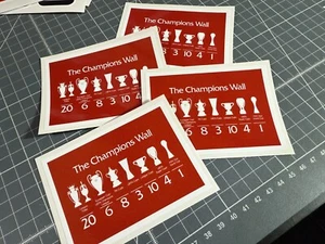 Liverpool Champions Wall Sticker – Car Van Laptop Toolbox Decal – 4 Sizes – YNWA - Picture 1 of 2
