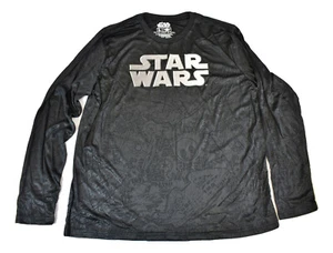 Star Wars Herren Chrom Wars ganz schwarz AOP All Over Druck Shirt neu XL - Bild 1 von 2