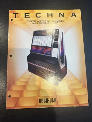 Rock-Ola TECHNA 1980 Jukebox Promo Flyer - Image 1 of 3