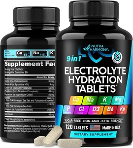 Nutra Harmony-9 in 1- RECOVER FAST |ACHIEVE ELECTROLYTE Hydration BALANCE-120SV - Picture 1 of 5