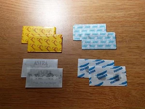 DOUBLE EDGE RAZOR SAMPLER - TOP BRANDS- FEATHER, ASTRA, DERBY, SHARK (8 BLADES) - Picture 1 of 1