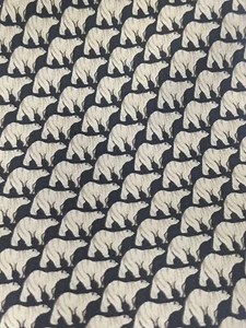 Museum Artifacts Men’s Tie necktie Polar Bears Handmade 100% silk Retail $47.50 - Picture 1 of 9