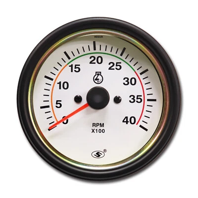 85mm 3-3/8" Universal Tachometer 4000 RPM For Diesel Engine Alternator 12/24V - Image 1 of 4