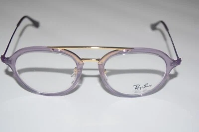 Gafas Ray-Ban Optical Junior pequeñas redondas doradas lila RB9065V 3742 48-18-130 Foto 1 de 4