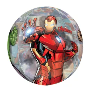 Avengers Party Supplies Marvel Powers Unite Clear Orbz Balloon Birthday Boy Hulk - Picture 1 of 1