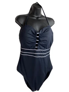 La Blanca Brand One Piece Swimsuit Black Tummy Control Size 16 NEW $124 - Picture 1 of 9
