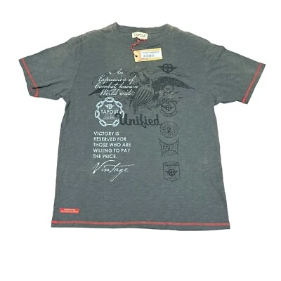 TAPOUT Vintage T Shirt  Charcoal Gray Short Sleeve NEW Size Large - Image 1 of 4