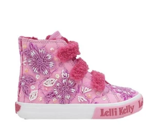 Lelli Kelly Brooke Hi Top in Pink Fantasy with Warm Lining New - Picture 1 of 3