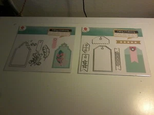 2X CUTTING & EMBOSSING DIES FOR SCRAPBOOKING MIX (J4415) - Picture 1 of 2