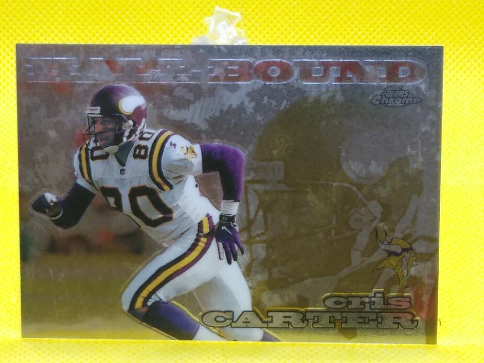 Chris Carter 1999 Topps Chrome HALL BOUND Ohio State Buckeyes Minnesota Vikings - Image 1 of 2