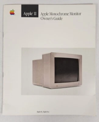 Apple II Computer Apple Monochrome Monitor Owner's Guide ~ Vintage Computing - Image 1 of 4