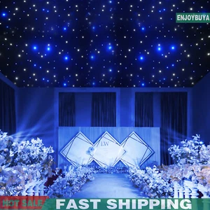 LED Star Stage Backdrop Star Curtain DMX512 Background Starry Sky W/ Controller - Picture 1 of 16