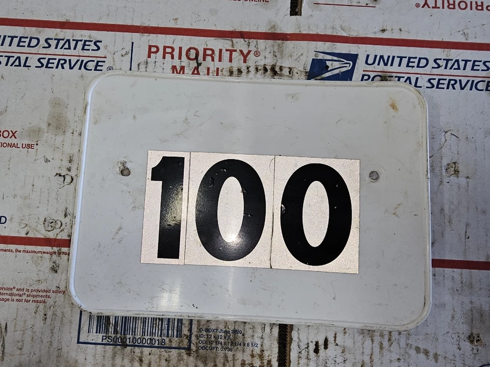 Suzuki DS100 1979 matrícula delantera Foto 1 de 4