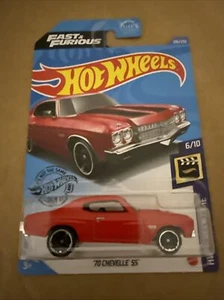 1 2020 Hot Wheels HW Screen Time Red ‘70 Chevelle SS Fast & Furious - Picture 1 of 4