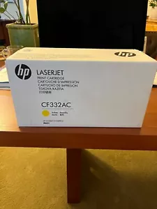 Genuine HP Laserjet CF332AC (654A) Yellow Print Cartridge - Picture 1 of 5