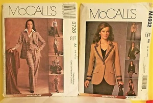 McCalls M3726 4932 Long Jacke Rock Hosenanzug Hose Schnittmuster, Übergrößen - Bild 1 von 9