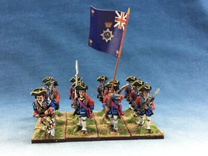 28 mm Guerra de los Siete Años WGS pintado británico 21 pie GBA8-1 - Imagen 1 de 8