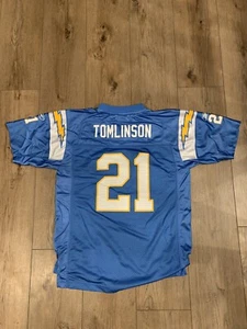 Vintage NFL LA Chargers LaDainian Tomlinson Jersey size Kids Youth Large Reebok - Picture 1 of 3