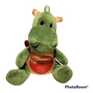 RARO GUND Dragón Peluche FIRESWORTH Diente Perdido Animal de Peluche Verde Hada - Imagen 1 de 11
