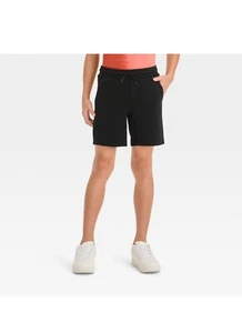 Boys' Knit Sport Shorts - art class™ Black Small - Picture 1 of 6