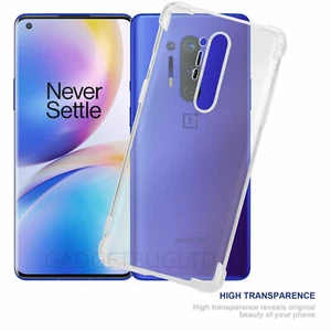 Funda protectora transparente de poliuretano termoplástico transparente transparente de gel HD a prueba de golpes para One Plus OnePlus 8 Pro - Imagen 1 de 5