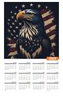 8.5x11 American Eagle Art Photograph 2024 Calendar RB21
