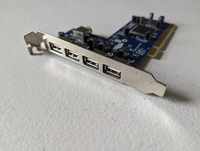 Mac 4+1 Port USB 2.0 PCI Expansion Card, No Drivers Needed, Works with OS 9.2.2+ - Image 1 of 4