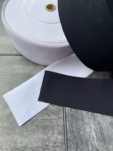4-Inch Wide Black or white Knit Heavy duty Stretch High Elasticity elastic. - Picture 1 of 5