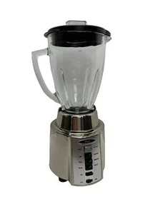 Oster BCCG08 450 Watt 8-Speed 6-Cup Vintage Blender Silver Glass Jar Tested - Imagen 1 de 11