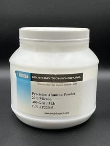 Precision Alumina Powder 22 Micron - 400 GRIT - 5lbs - South Bay Technology - Picture 1 of 3