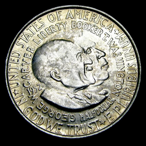 1952 Washington Carver Commemorative Half Dollar Silver GEM BU++ Coin #AB890 Cover