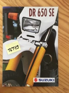 Suzuki DR650SE DR650 Se Dr 650 Se Catálogo Moto Folleto Publicidad Folleto - Imagen 1 de 4