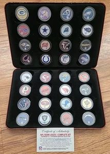 2003 NFL Team Logo Collectible Quarter Logos Complete Set - Rough Box - Picture 1 of 3