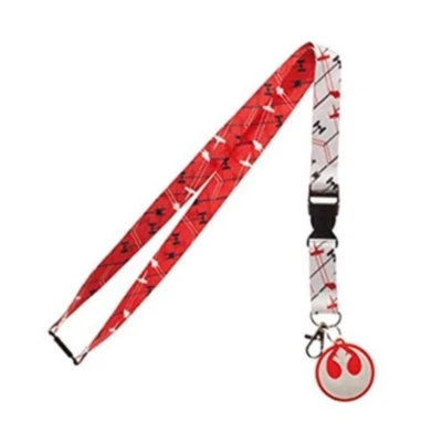 Star Wars The Last Jedi Rebel Logo Ships Lanyard - Image 1 of 2