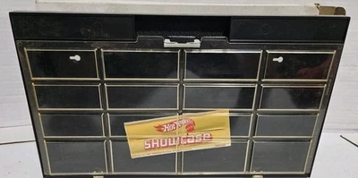 Vintage 1981 MATTEL HOT WHEELS Wall Mount 16 Car Showcase Display Case NEW - Image 1 of 4