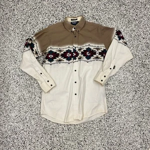 VTG Brooks & Dunn Panhandle Slim Western Horse Long Sleeve Button 16 33/34 - Picture 1 of 7