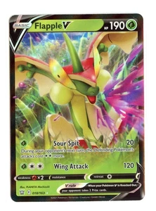 Flapple V 018/163 Ultra Rare Holo SWSH05: Kampfstile Pokemon TCG - Bild 1 von 2