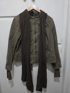 Star Wars Rogue One Torrid Green Jyn Rebel Alliance Jacket Scarf Women Size 2 - Picture 1 of 12