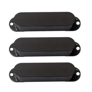 Black  Closed Single Coil Pickup Cover Sealed Pickup Covers W5P88649 - Picture 1 of 6