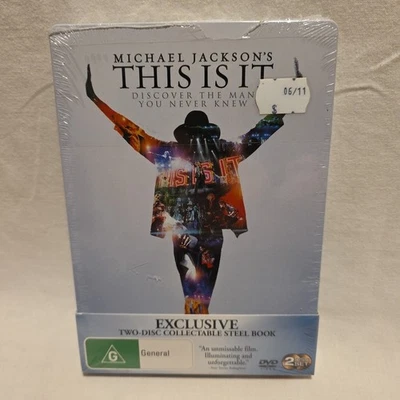Michael Jackson- This Is It (DVD 2009) 2 Disc Collectors Steelbook - Sealed NEW - Image 1 of 4