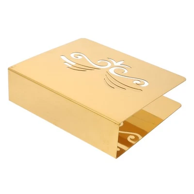  Portatovaglioli Da Tavola Ferma Oro Moderno Del Tovagliolo Di Fiori - Immagine 1 di 4