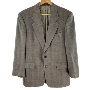 Vintage Hugo Boss Grey 'Corleone/Chicago' Glen Check Pure Wool Blazer 46' - Picture 1 of 6
