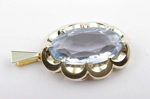 Anhänger synth. Spinell 585 14k Gelb Gold mit Öse   - Bild 1 von 4