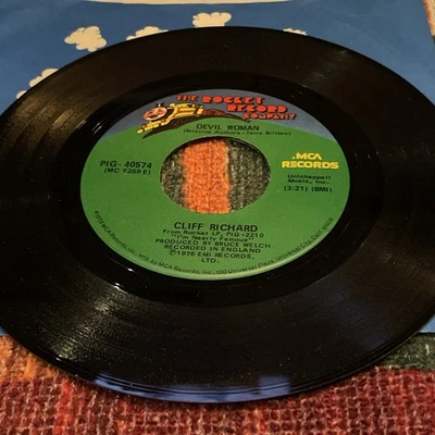 CLIFF   RICHARD DEVIL  WOMAN  /  LOVE ON 45 rpm EX - Image 1 of 3