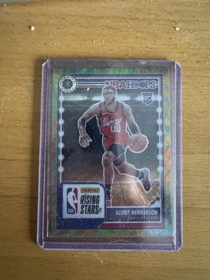 2023-24 NBA Hoops Premium Stock Scoot Henderson Multi-Wave Prizm Rookie Card RC - Image 1 of 2